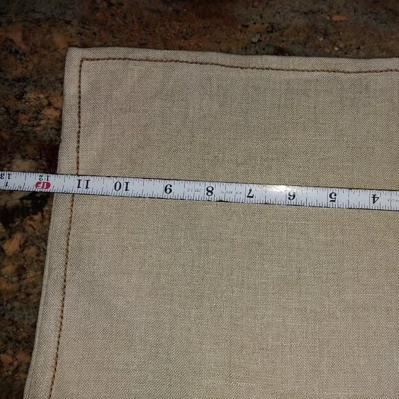 Pottery Barn Linen Feuilles Floral Embroidered Lumbar Throw Pillow Cover 16x12" - Picture 9 of 9